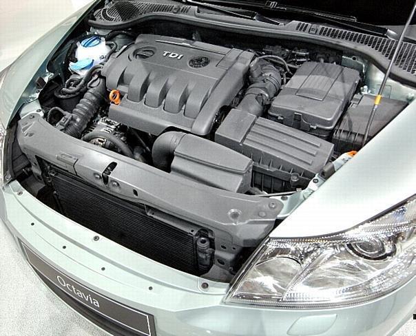 TDI engine inside the Skoda Octavia. Photo: UnitedPictures